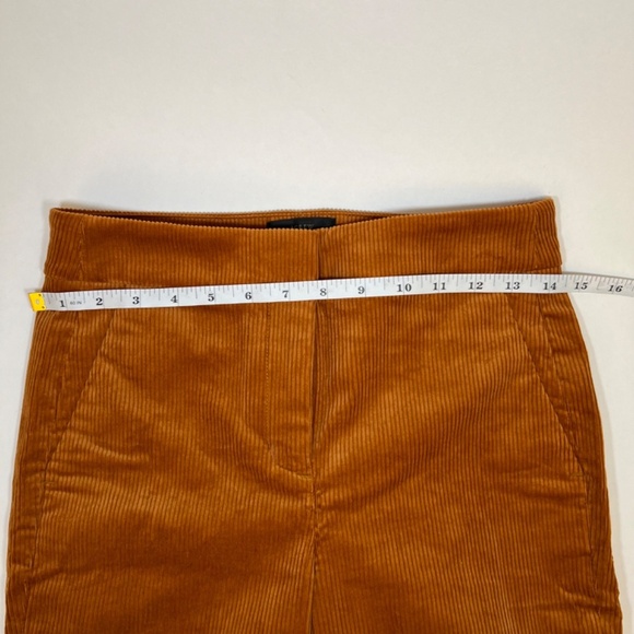 J Crew Orange Tarnish Corduroy Pants Size 00 - Picture 8 of 10